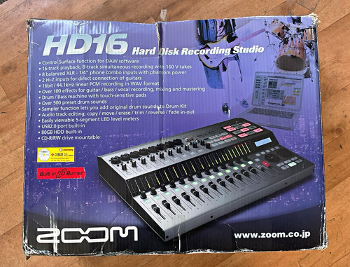 Zoom hd16 track hard disk - zoom, 16-track