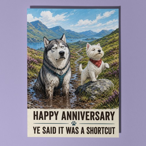 Husky westie personalised - husky,