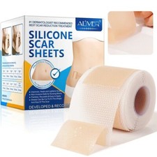 Aliver Silicone Scar Sheet MEDICAL GRADE Scar Removal Silicone Tape Treatment