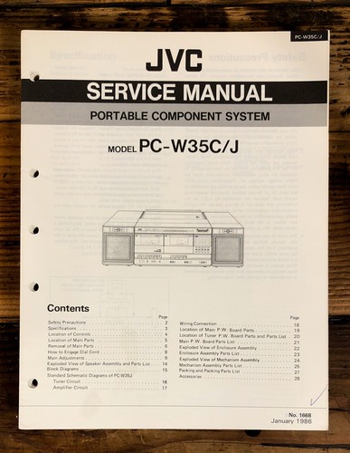 Jvc w35 stereo - jvc, boombox
