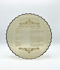 Arcopal Smoked Glass Large Minced Beef Pie Dish - Made In France -Fluted vintage