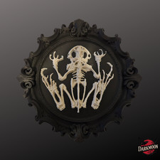 Faux Taxidermy Frog Skeleton