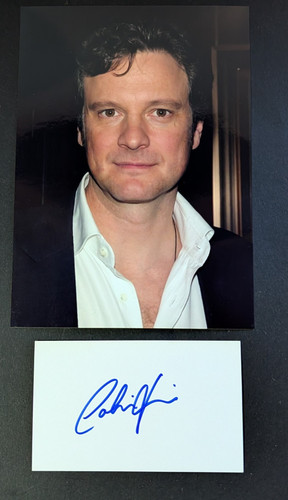 Colin firth hand signed index - colin,