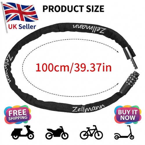 Bike lock chain combination - chain,