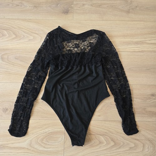 Shein black lace - lace, long
