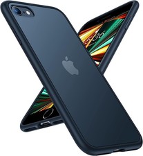 TORRAS iPhone SE / iPhone 7 / iPhone 8 Case Shockproof Matte Translucent Black