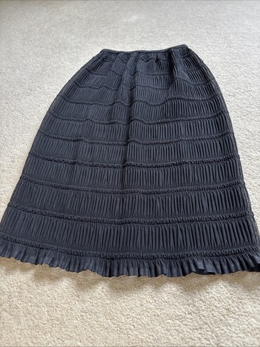 Vintage 1960s black smocked - 1960s,