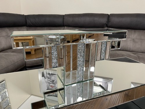 Large mirrored diamante jewel - diamante,
