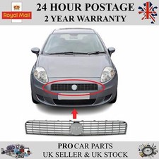 Front Bumper Center Grill Grey