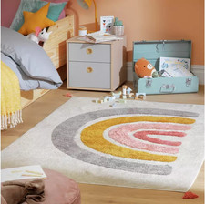 Kids rainbow natural flatweave - natural,