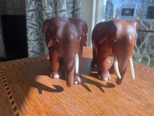 Wooden Elephant Couple Gift