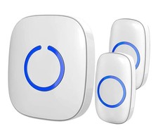 Wireless Doorbell - Model CX, 2 Push Button, Cordless, Waterproof...