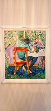 Eleanor Hope Henderson Signed Oil On Board, Framed "Seated Figure" 1988
