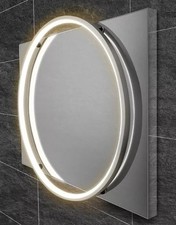 Illuminated Bathroom Mirror - HIB Solas - 60 LED  - chrome framed