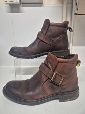 Mens CAMEL ACTIVE Brown Leather Slip on Ankle Boots Size UK 8.5 CG P14