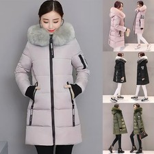 Women's Winter Hooded Parka Jackets Outerwear Ladies Winter Chunky Padded Coat