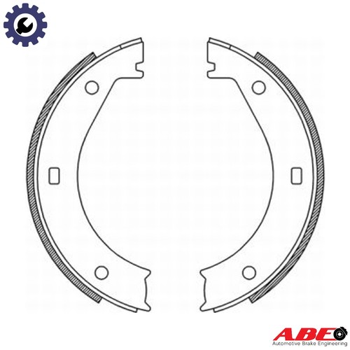 Brake shoe set parking - brake,