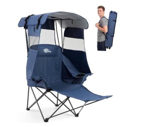 Camping chair with foot rest - foot,
