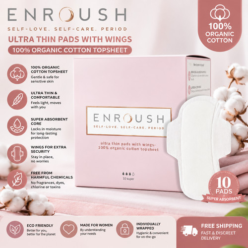 Organic cotton sanitary pads - organic,
