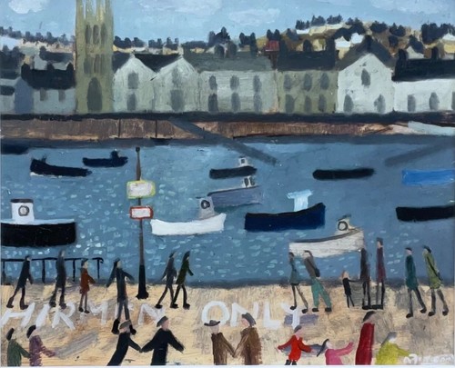 Oil board cornish - oil, harbour