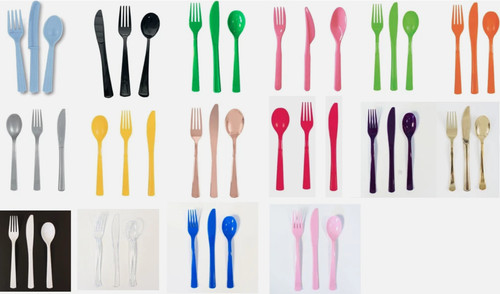 Assorted reusable cutlery set - reusable,