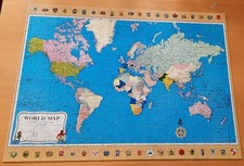 WADDINGTONS DELUXE WORLD MAP -
