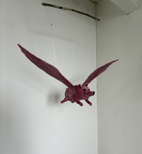 Hanging Flying Pig Figurine -