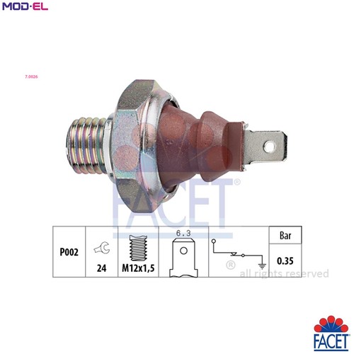 Oil pressure switch 0026 for - pressure,