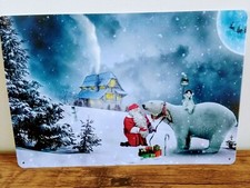 Santa Sleigh Polar Bear