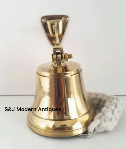 Antique brass wall - wall, bell