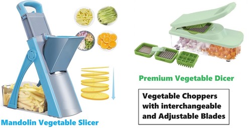 Vegetable chopper mandoline - chopper,
