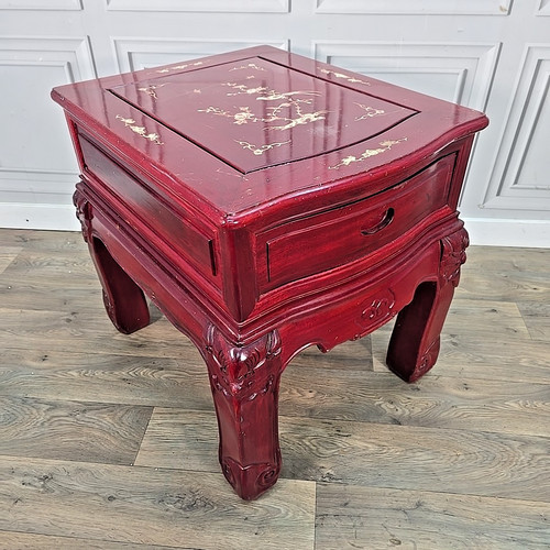 Antique side coffee table - antique,
