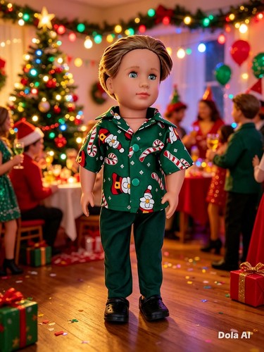 Dolls clothes xmas santa - clothes.,