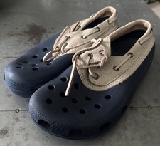 Crocs Blue Leather Islander