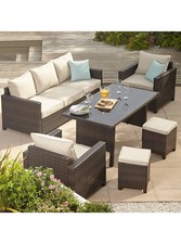 Six-Piece Outdoor Garden Sofa