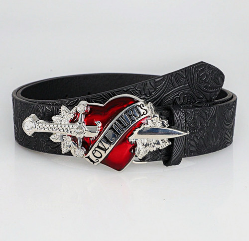 110cm black floral embossed - black,
