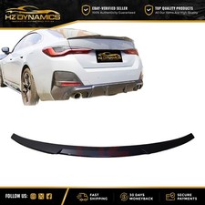 FOR BMW G26 4 SERIES GRAN COUPE GLOSS BLACK M4 LOOK REAR BOOT SPOILER LIP