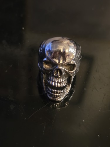 Skull ring size uk t - ring,