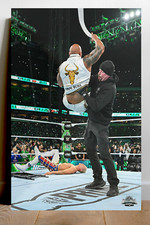 WWE Wrestlemania 40 Premium Gloss 24x36 inch poster | Undertaker Chokeslams The