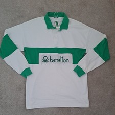 United Colours Of Benetton Retro Rugby Shirt Size L