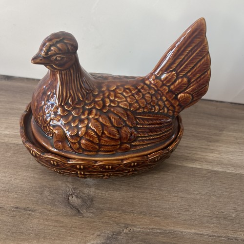 Portmeirion brown chicken egg - brown,