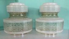 Pair of Vintage Retro Frosted