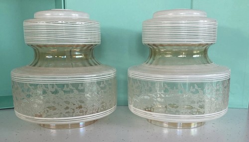 Pair vintage retro frosted - vintage,