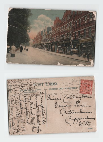 Vintage postcard streatham - vintage,