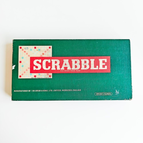 Vintage scrabble board game - vintage,