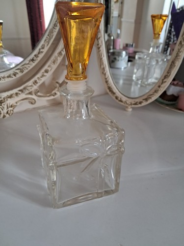 Art deco style glass bottle - deco,