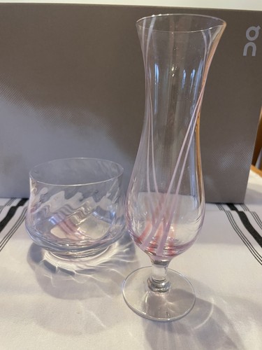 Caithness glass vase pink - caithness,