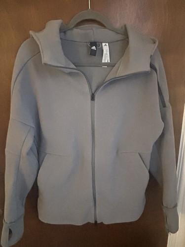 Adidas men grey zip shell - zip-up,