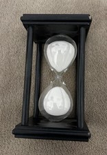 Black Wooden Sandglass Timer 30 Minutes Sand Clock  Classroom