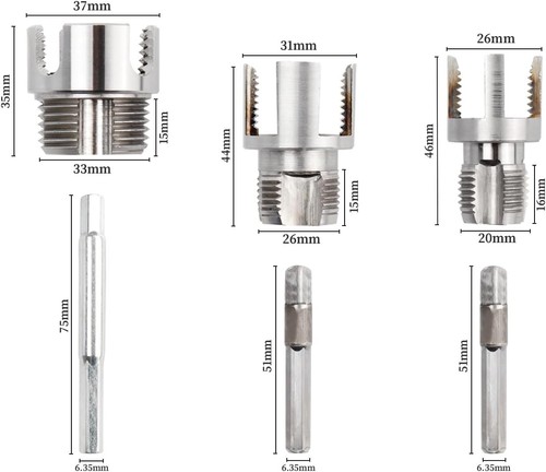 6pcs pvc pipe threader kit - pipe,